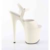 Pleaser - FLAMINGO809 Sandale à bride à la cheville, Pole dance chaussures - Blanc Product image
